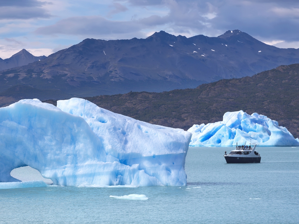 Navigation sur le lac Argentin