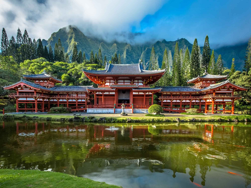 Le temple Byodo-In à Uji