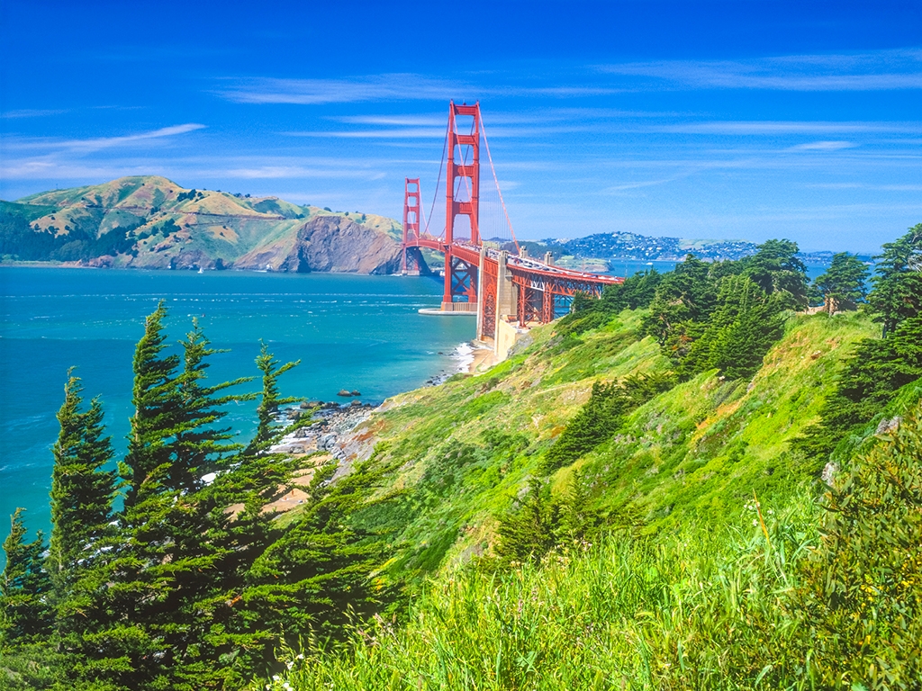 Vers la fameuse baie de San Francisco