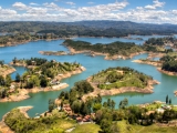 la lagune de Guatape: sejour Colombie