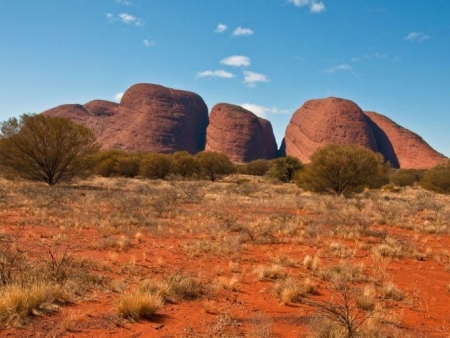 Cap vers le centre rouge : Uluru