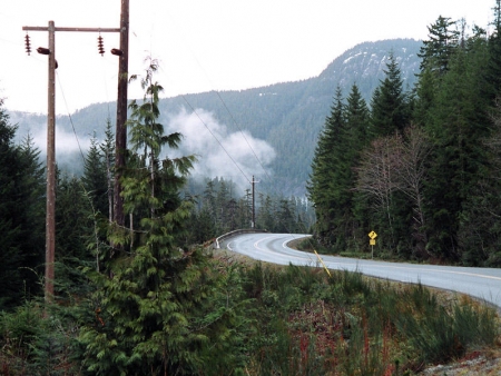 Route vers Nanaimo (350km)